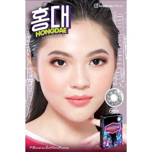 Softlens X2 HONGDAE 14.2 MM by EXOTICON / Softlen Warna Normal