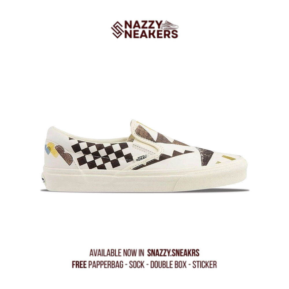 Sepatu Vans  Slip On X MoMA “Vasily Kandinsky” Exclusive Release (Special Box) Sneakers Original uni