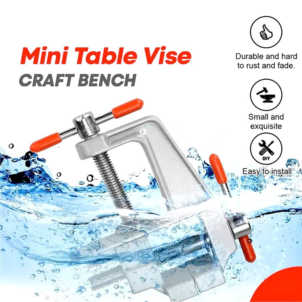 Klem Catok Ragum Tanggem Paron Alat Jepit Press Penjepit Meja Papan Kayu Besi Project Elektronik Min