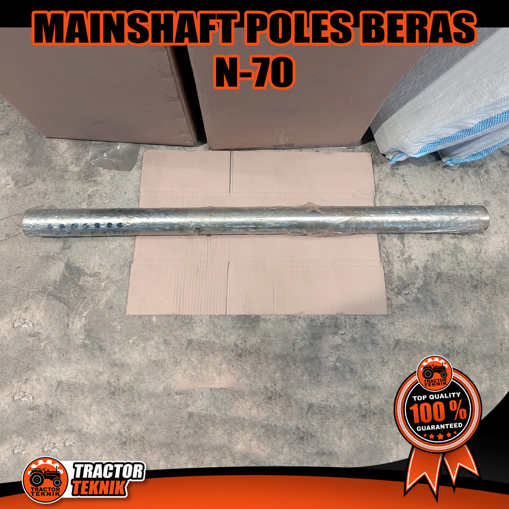 Mainshaft / As utama Rice Polisher Mesin poles Beras N70 Tractor_Teknik