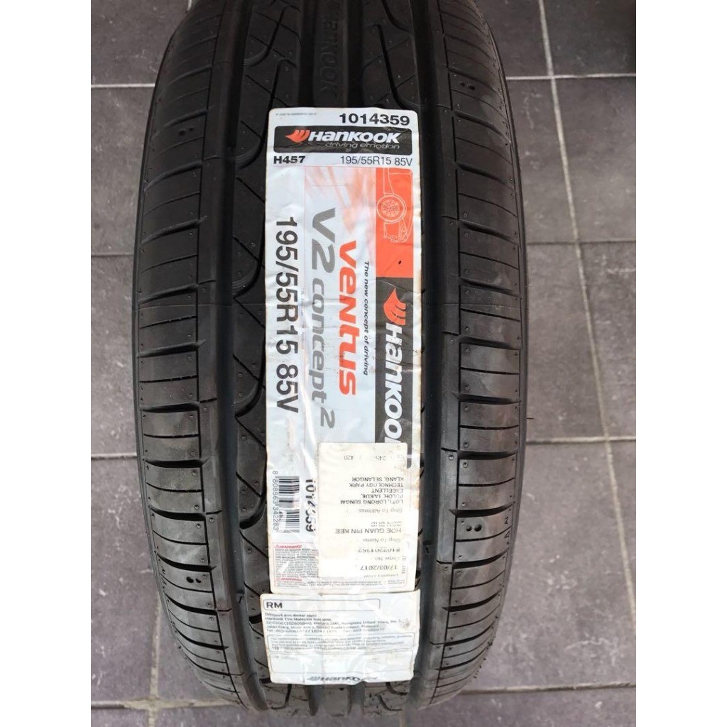 PROMO Hankook Ventus H457 Ukuran 195/55 R15 V2 Concept - Ban Mobil Jazz Brio Yaris Vios
