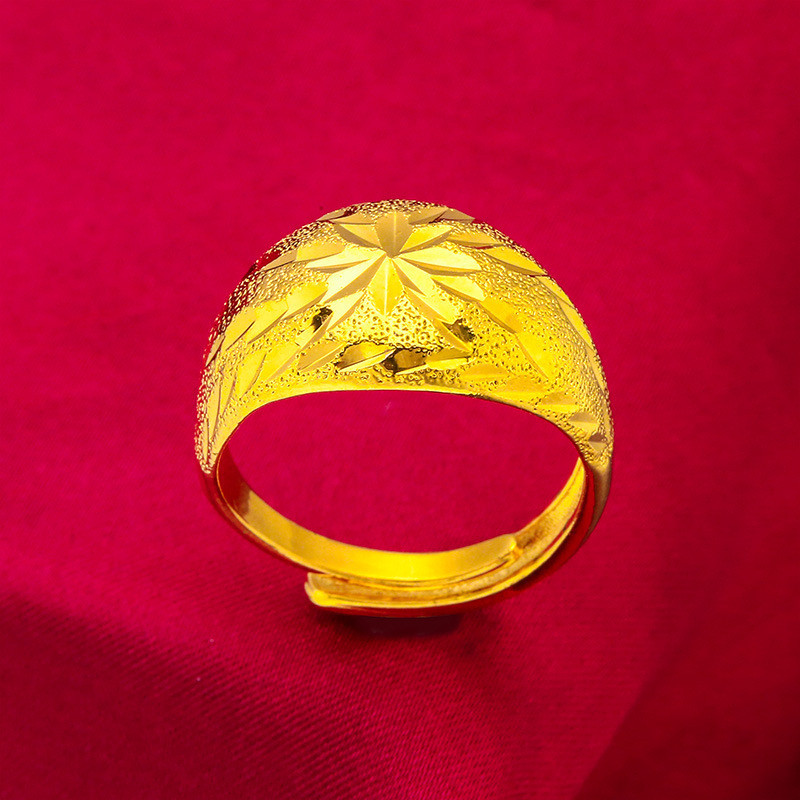 Cincin emas pasir wanita Vietnam pasir emas membuka perhiasan wanita cincin telur perhiasan emas pas