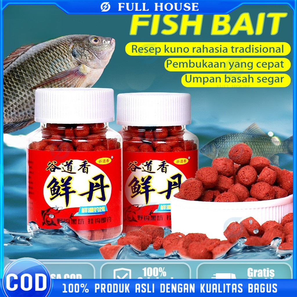 Full House！ 3 Detik untuk Umpan Mancing Ikan Formula Spesial Rasa Cacing Tanah , Mancing Laut, Ikan 