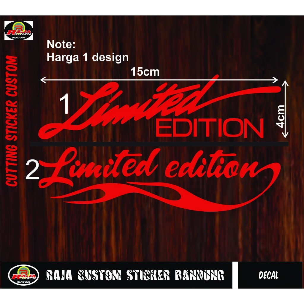 Sticker Viral Limited Edition Cutting Sticker Motor