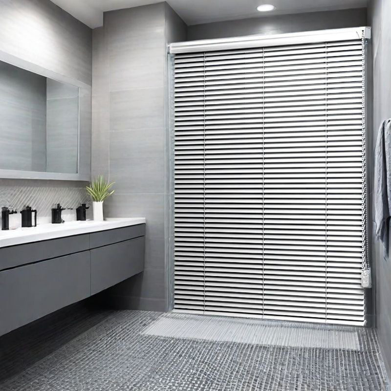 duituolm 60X180 cm Aluminium Venetian Blinds Tahan Air Tirai Jendela Tanpa Lubang Tirai Jendela Peli