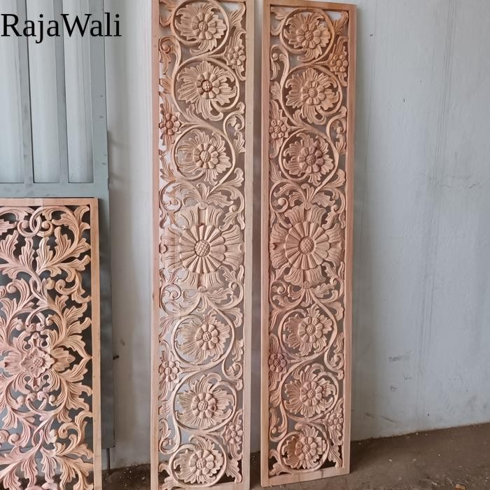 Ornamen Ukir Hiasan Dinding Ukiran Kayu Ornamen ukir Loster Custom RJ12