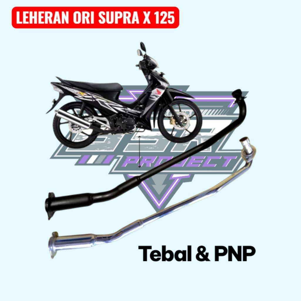 Leher knalpot supra x 125 Batman / Sambungan leher knalpot standar Supra X 125 batman