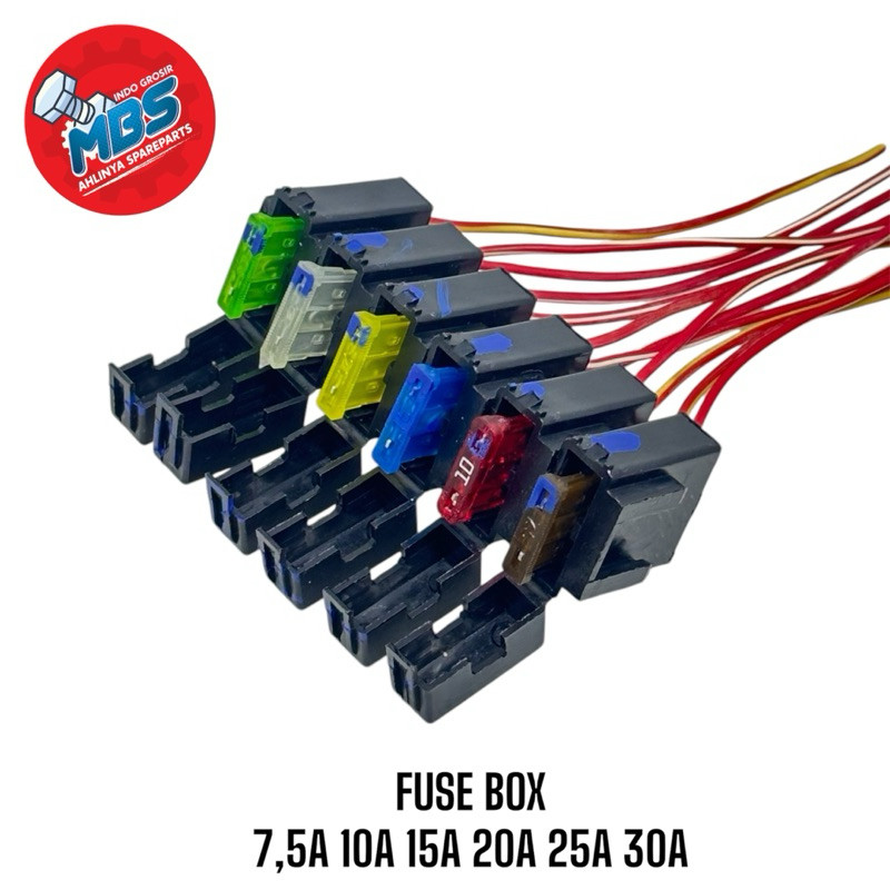 FUSE BOX RUMAH SIKRING TANCEP + SIKRING 7,5A 10A 15A 20A 25A 30A SEPEDA LISTRIK GODA