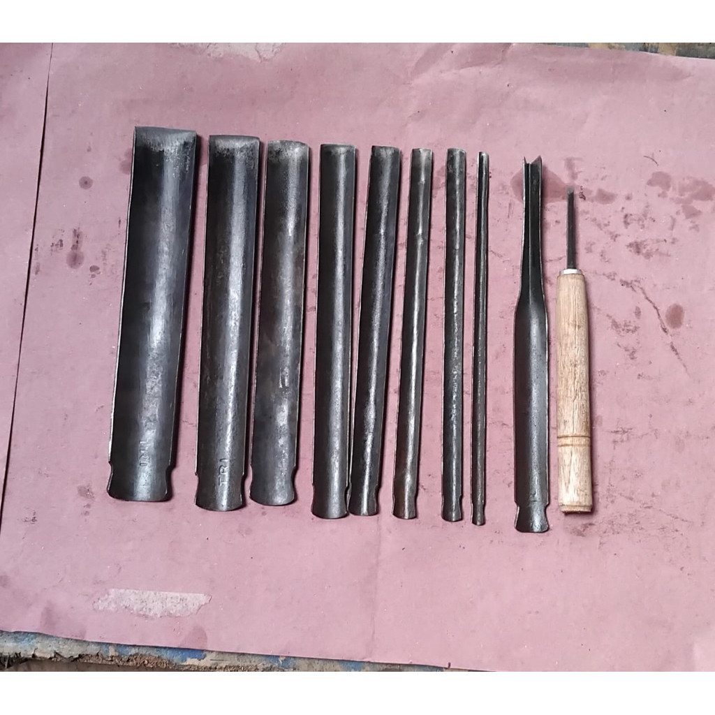 Tatah Ukir Jepara-Pahat Ukir Kol dan Coret Isi 10Pcs