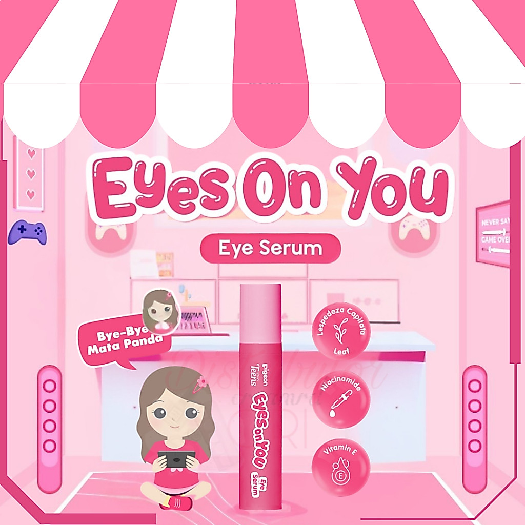 Pigeon Teens Eyes On You Eye Serum|Skincare remaja|Solusi mata panda & kantung mata|Perawatan mata |