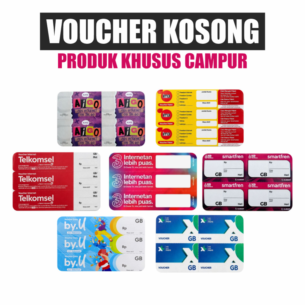 Voucher Kosong Zero Indosat dan All Operator lain Bisa Campur