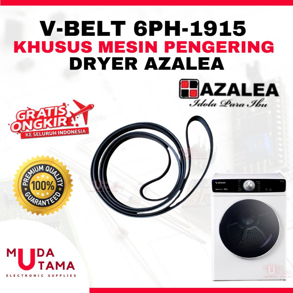 KARET MESIN PENGERING 6PH-1915 AZALEA | BELTING DRYER AZALEA 6PH 1915 | VANBELT DRYER LAUNDRY AZALEA