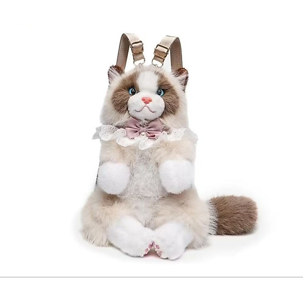 Tas Premium Boneka Kucing Ragdoll Wanita Lucu Gratis Sisir