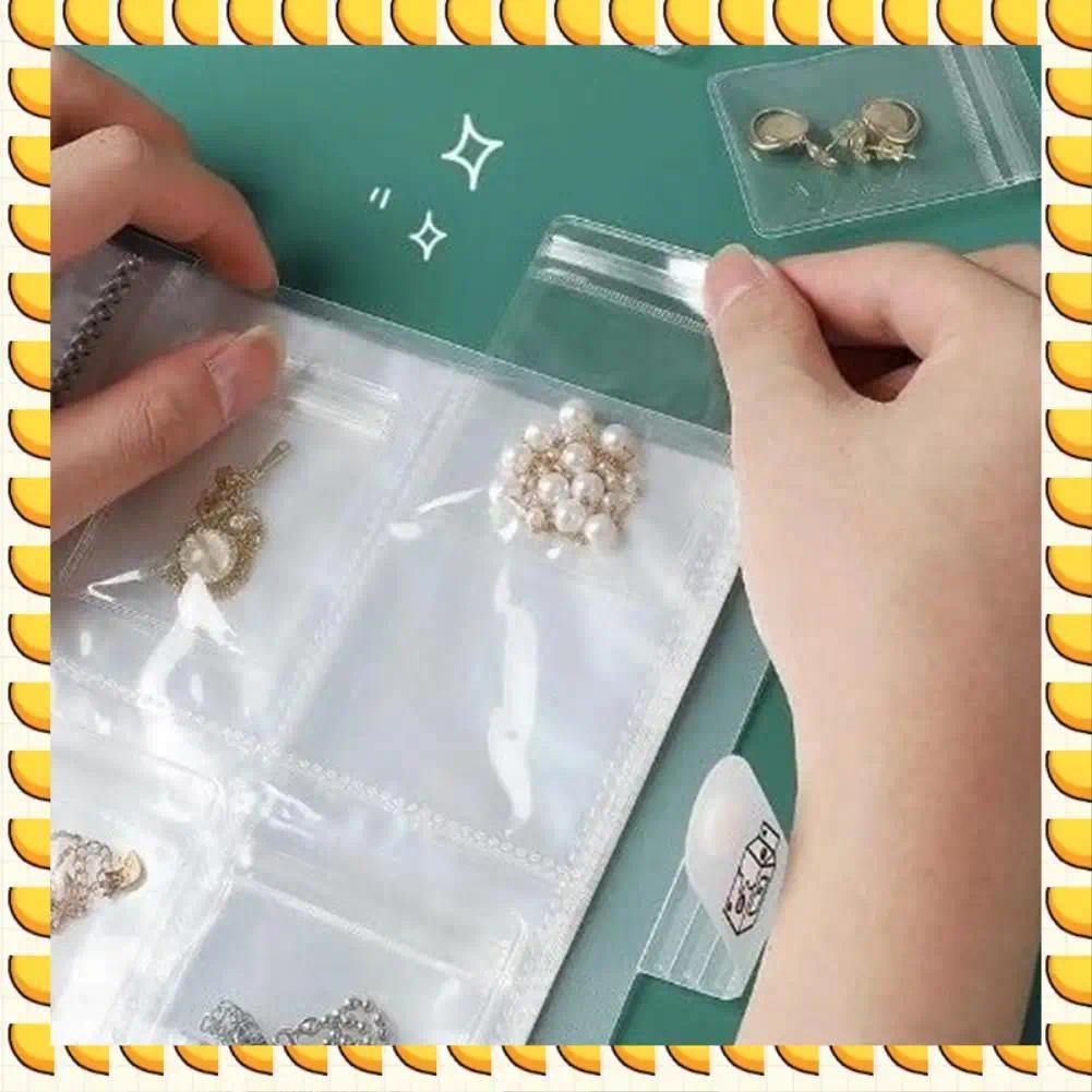 BAAU Portable Transparent Jewelry Storage Book Organizer Of Travel Jewelry Book Portable Jewelry Sto