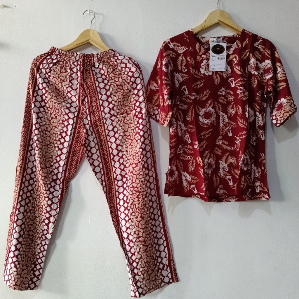 DEVIY BERKAH STORE SETELAN CP BATIK LUZA ABG  / ONE SET ABG by BATIK TULIP PEKALONGAN / SETCEL SPK A