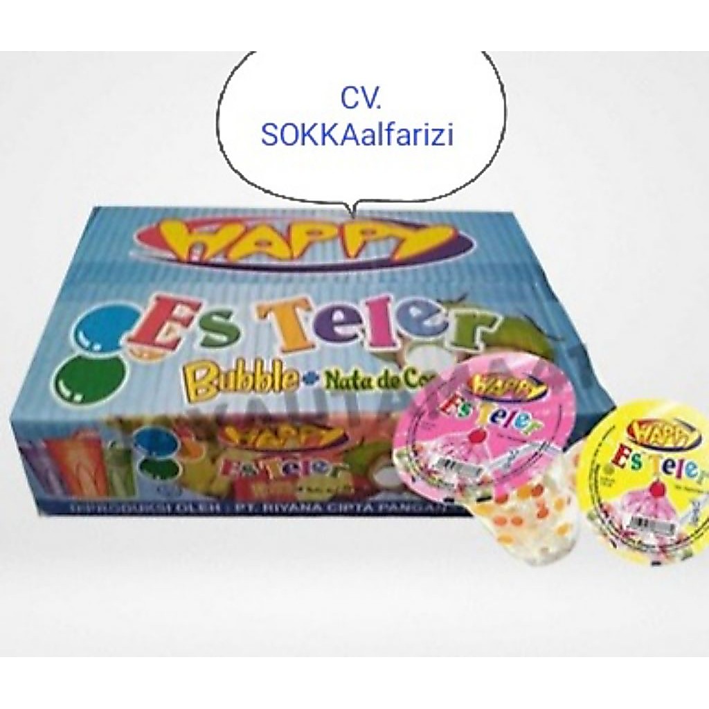 Happy Es Teler Cup/Es Teler Happy Segar/Happy Es Teler Cup 170ml 1 Dus isi 24 Cup