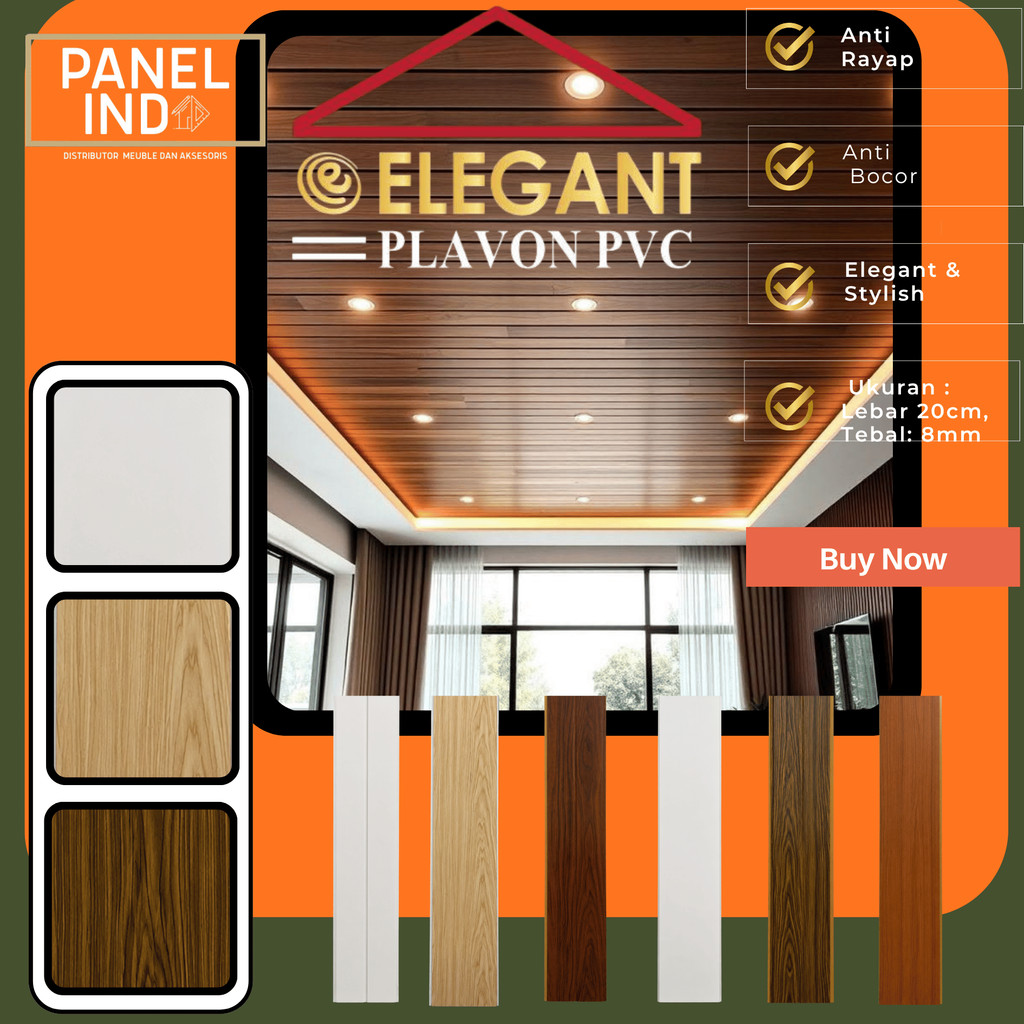 PAKET 1 BOX 16pcs Plafon Modern (CARGO) Banyak Pilihan Warna Bahan Premium - atap pvc atap rumah