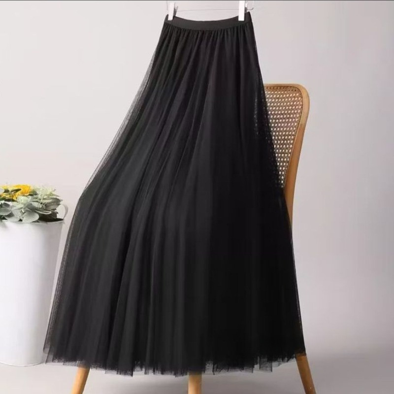 Rok Tutu 3 Layer Long Premium Rok Jaring terbaru Polos Putih