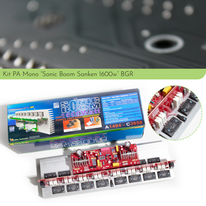 Kit Power Sonic Boom Mono 1600 watt dengan Sanken Bell BGR
