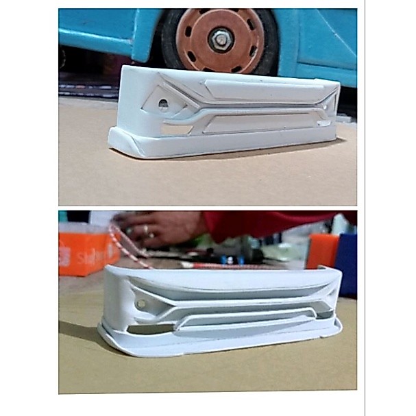 Bemper depan miniatur truk canter giga murah