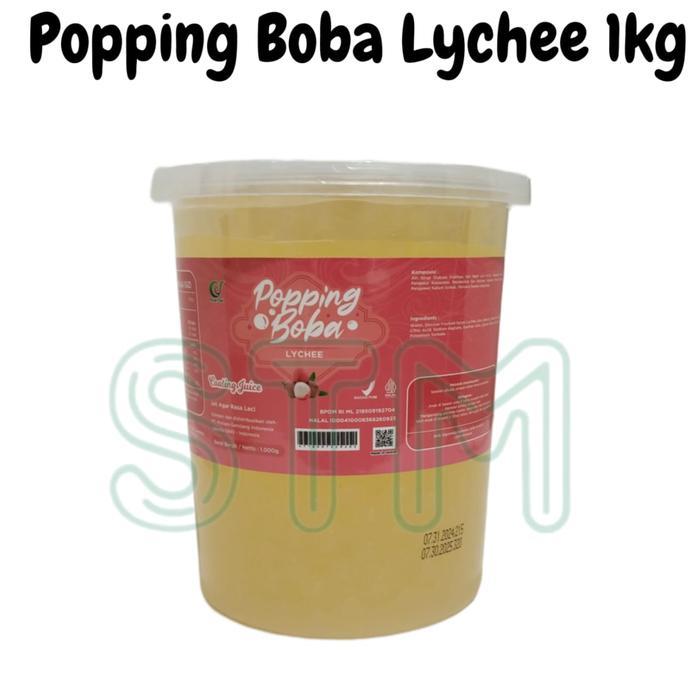 Popping Bobba/Poping Boba/CoatingJuice Impor Taiwan - Lychee1kg