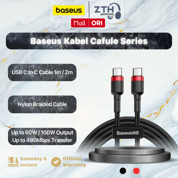 BASEUS Cafule Type-C to Type-C 2.0 60W flash charging CATKLF