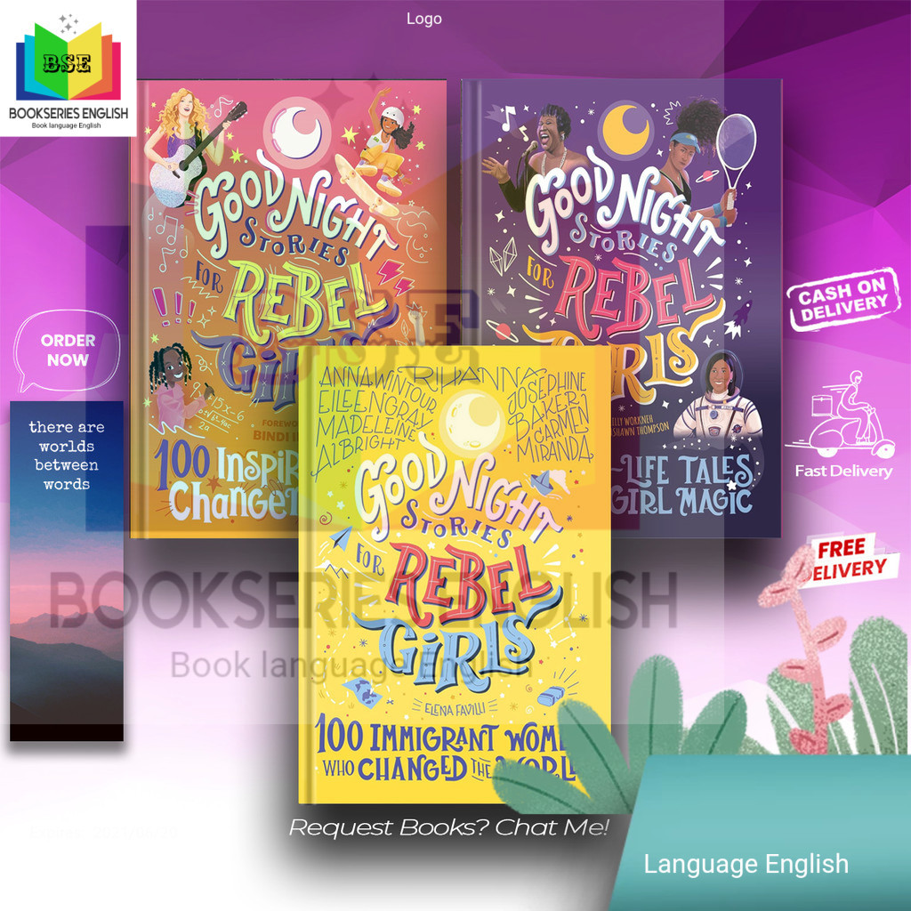 Good Night Stories for Rebel Girls -  Elena Favilli (4 book series) (English)