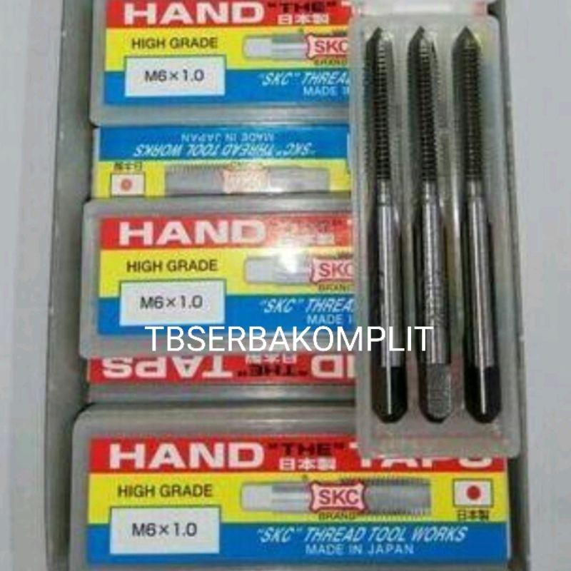 Handtap Kanan SKC ORI Japan M5x0.5 M5x0.8 M5x0.9 M5x1.0 M6x0.5 M6x0.75 M6x1.0 M6x1.25 M6x1.5 M7x0.75