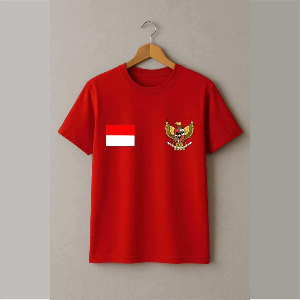 BIsa cod  kaos hut ri ke 81 tahun indonesia logo garuda bendera / kaos dewasa pria dan wanita