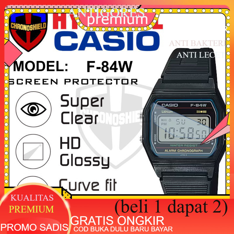 Antigores Jam Tangan Casio F84 F84w Anti Gores Hydrogel