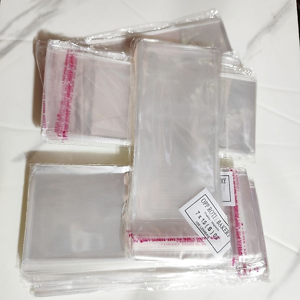 Plastik opp 7×15 plastik uang buket seal 0,3 micron