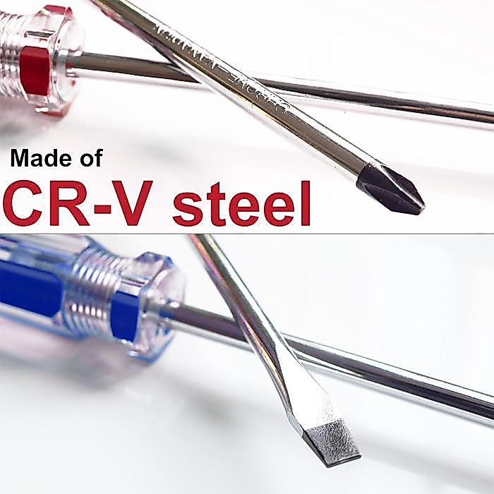 NEW J.LD TOOL Obeng Magnet Panjang Plus Minus 6x300mm CR-V Bahan Chrome Vanadium Steel Tip
