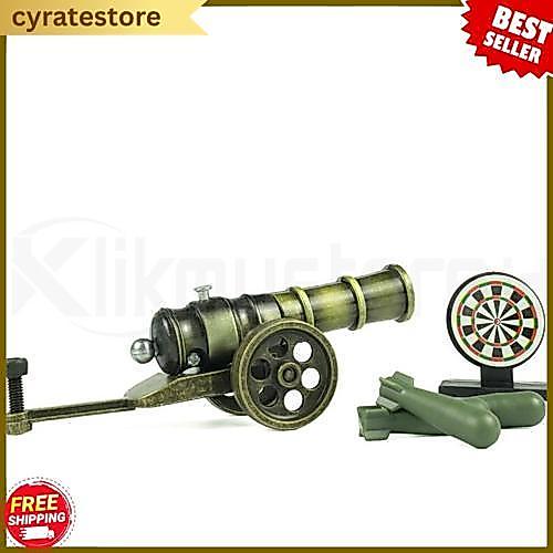 Meriam Mortir Mainan Besi Anak Tembak Pelontar Peluru Cannon Mortar Toys Ready Setiap Hari