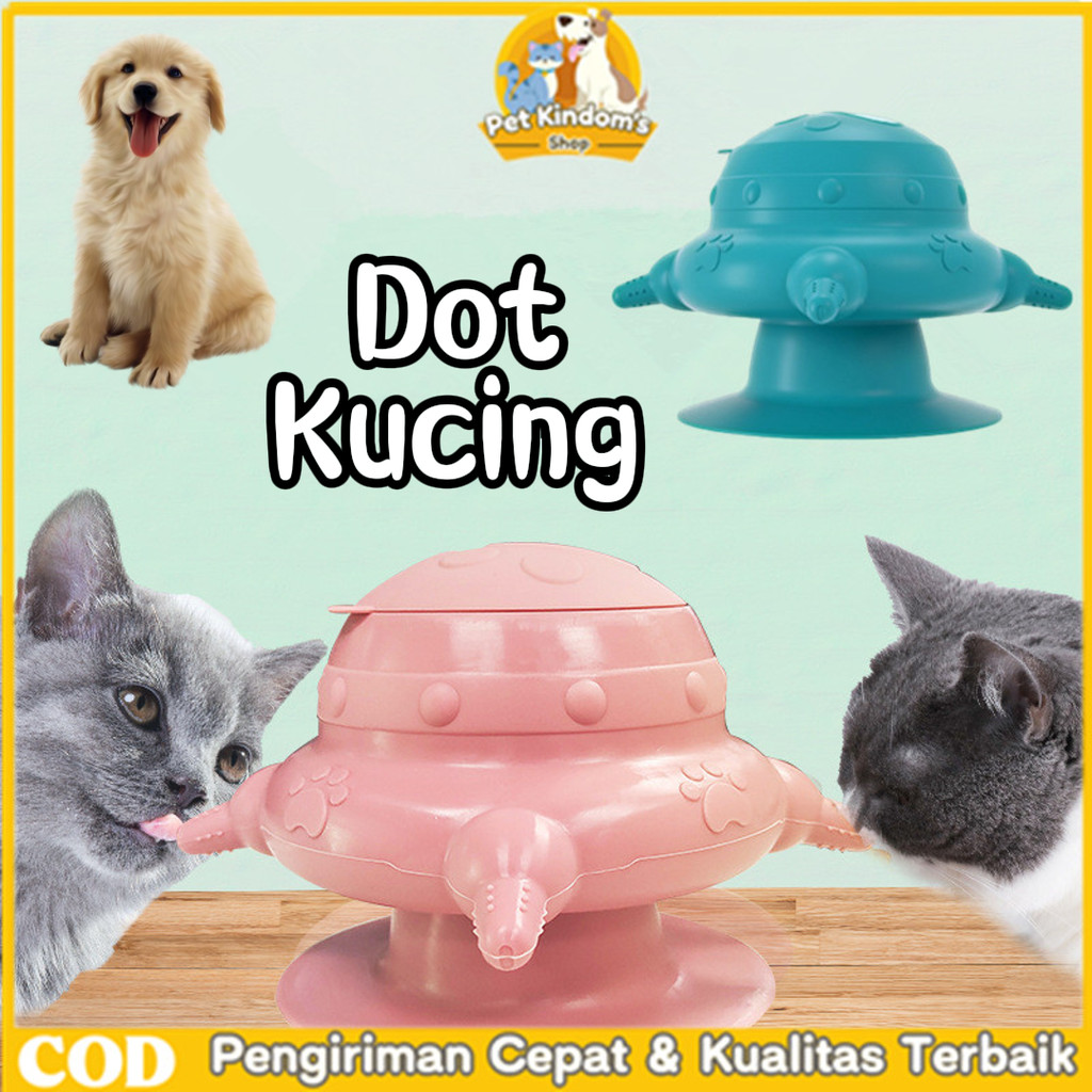 Dot Kucing / Pengatur ASI Silikon Hewan Peliharaan Multifungsi / Dot Kucing Anjing 4 Lubang Peralata