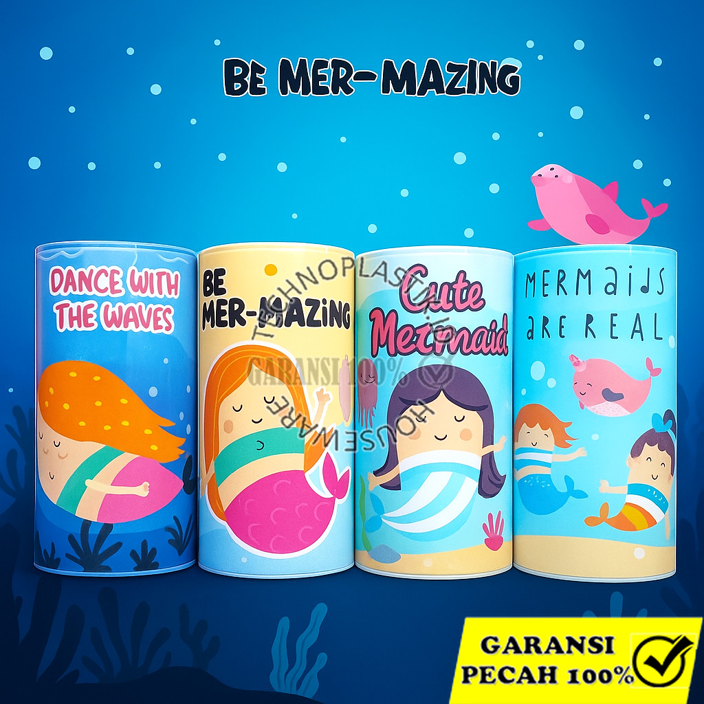 TECHNOPLAST Coin Bank / Celengan Plastik 100 X 175 Mm Princess Wishes