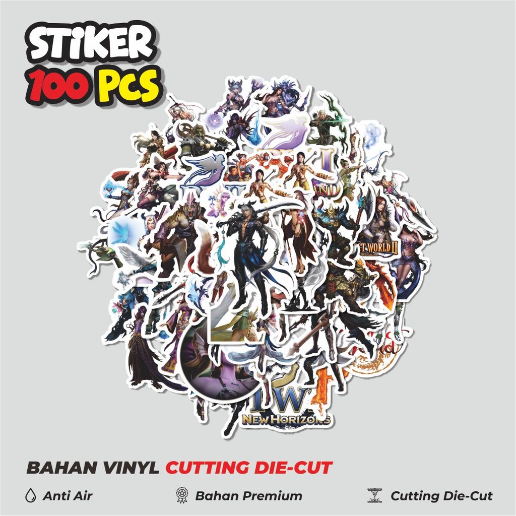 

Terbaru! 50 pcs Stiker Game Perfect World Dekorasi Lucu Kreatif untuk Notebook, Skateboard, HP