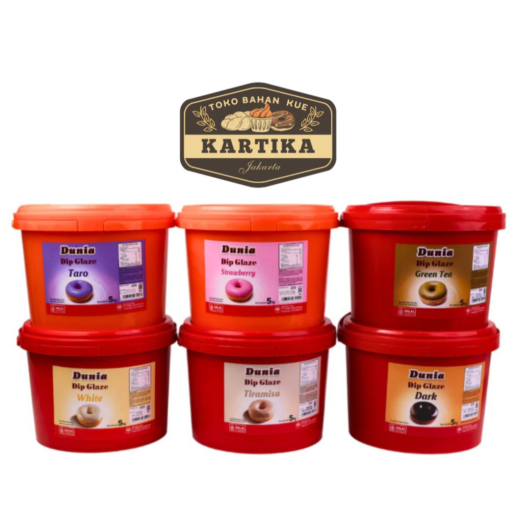 

Dunia Dip Glaze Eco 5kg All Variant Topping Donut