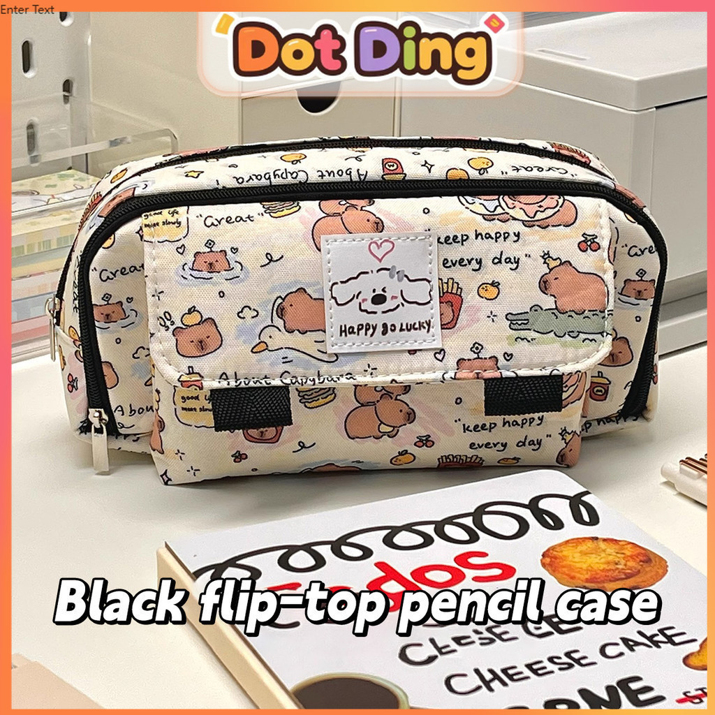 

[DOTDING]Tas Pensil Kartun Lucu Multifungsi Tampilan Cantik Kapasitas Besar Alat Tulis Karpibara