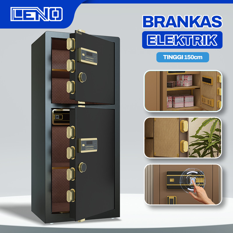 Brankas Uang - dan Emas Brankas Besar Elektrik Brankas Dokumen Password dan Sidikjari Full Besi