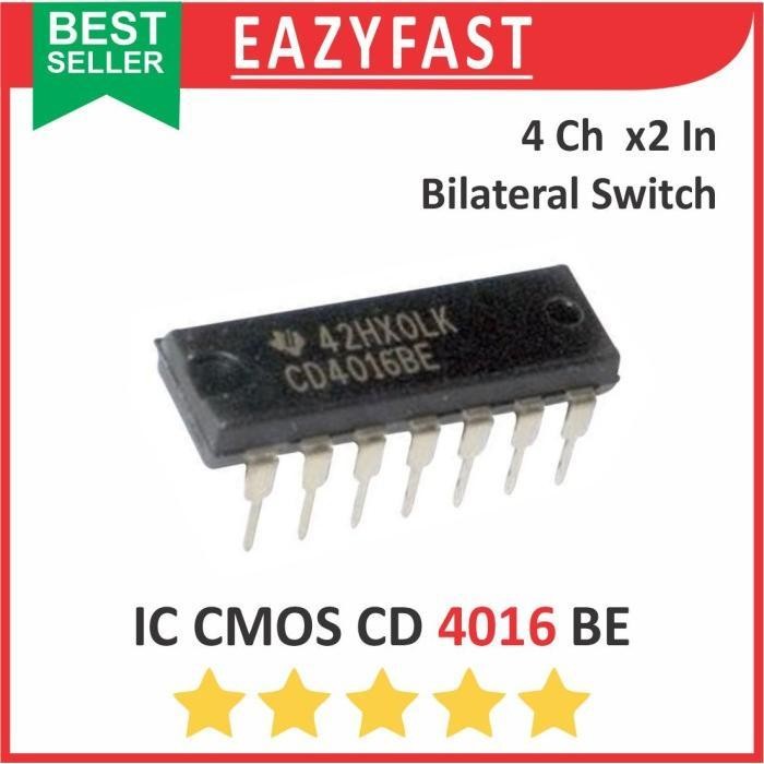 IC CMOS CD 4016 BE DIP 2x 4 Ch Channel 4Ch Bilateral Switch CD40160BE CD40106 40106BE CD HD HCF HEF 