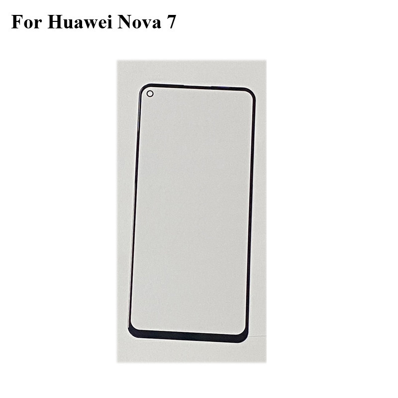 2PCS For Huawei Nova 7 5G Front LCD Glass Lens touchscreen For Huawei Nova7 Touch screen Panel Outer