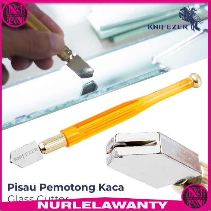 

- KNIFEZER Pisau Pemotong Kaca Glass Cutter Diamond Cutting Tool - L9 -