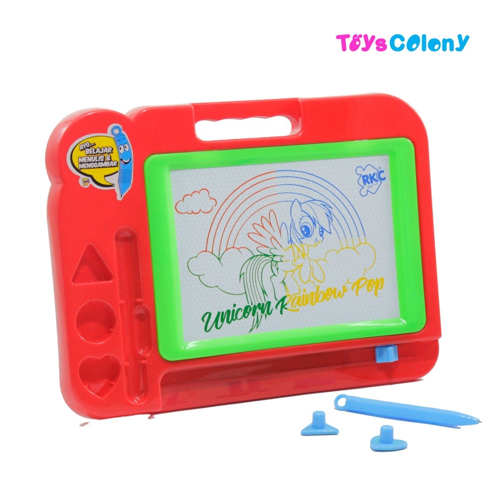 

Promo Murah Mainan Anak/Papan Tulis Magnet/Papan Tulis Kotak Warna/RKC01001-2 Meriah