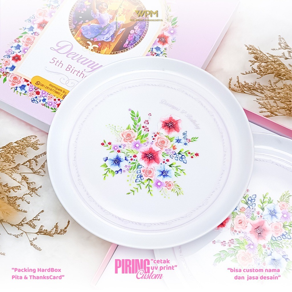 Paket Souvenir Piring Custom / Custom Piring