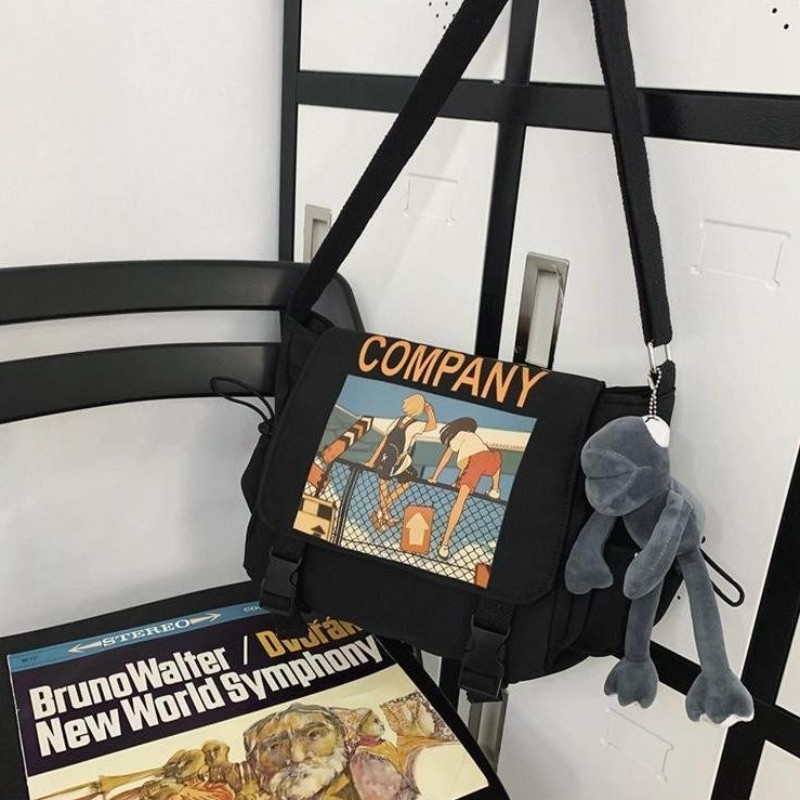 Tas Selempang Pria Keren - Tas Kurir Unisex Gaya Streetwear Kapasitas Besar