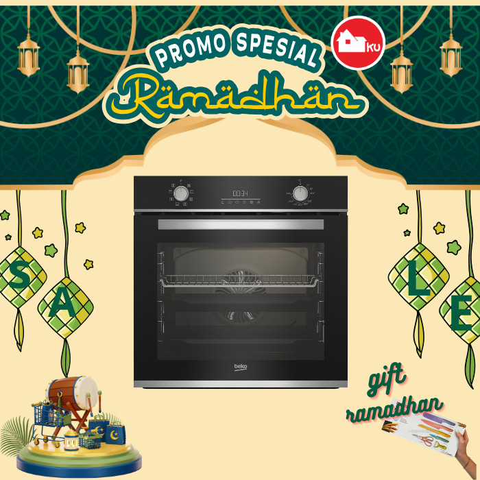 Oven Listrik BEKO BBIM13300XM Built In Oven 77Liter