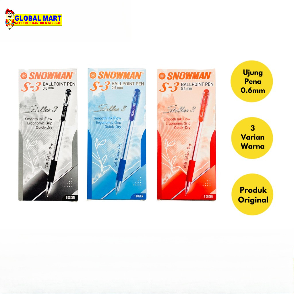 

Bolpen / Pulpen / pena Snowman S3