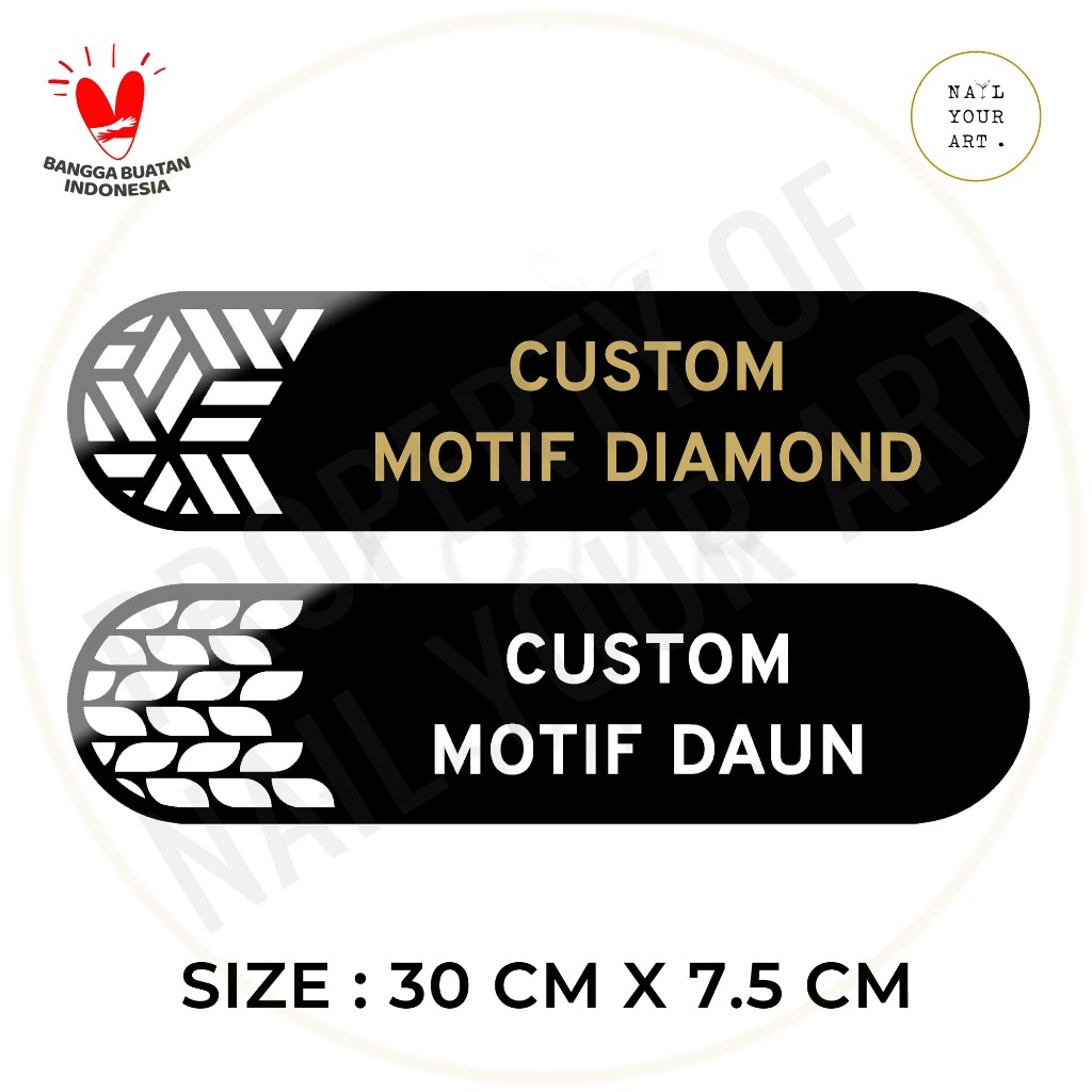 

CUSTOM SIGN Papan Nama Ruangan - Nail Your Art - Custom Room Name Cutting 3D MOTIF