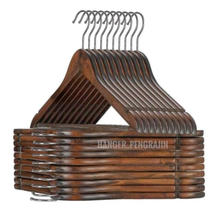 

HANGER KAYU COKLAT PALANG 10PCS - -, -