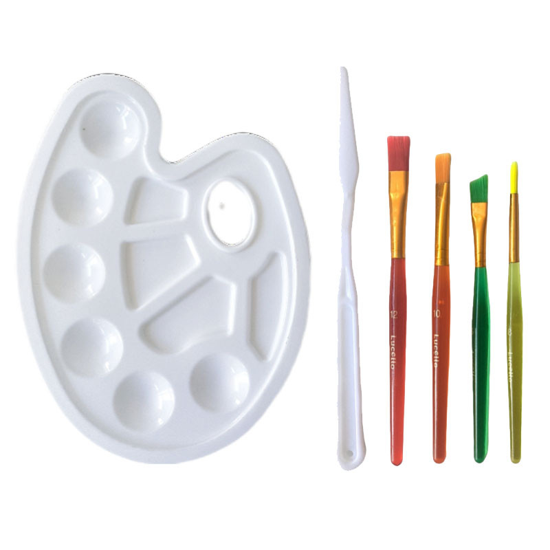 

6-piece set of 10-well color palette Plastic color palette Fine Art color palette